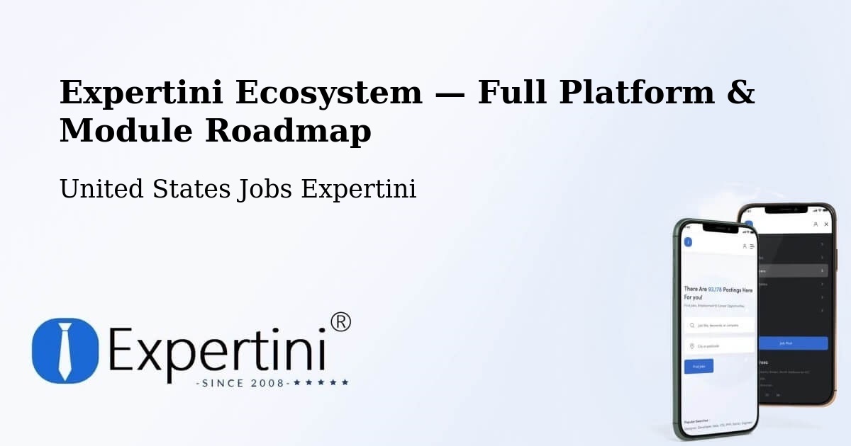 Expertini Ecosystem — Full Platform & Module Roadmap – Lutz